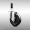 Service Caster 4 Inch 316SS Soft Rubber Wheel Swivel 3/4 Inch Expanding Stem Caster SCC SCC-SS316EX20S414-SRS-34 - alternate 1